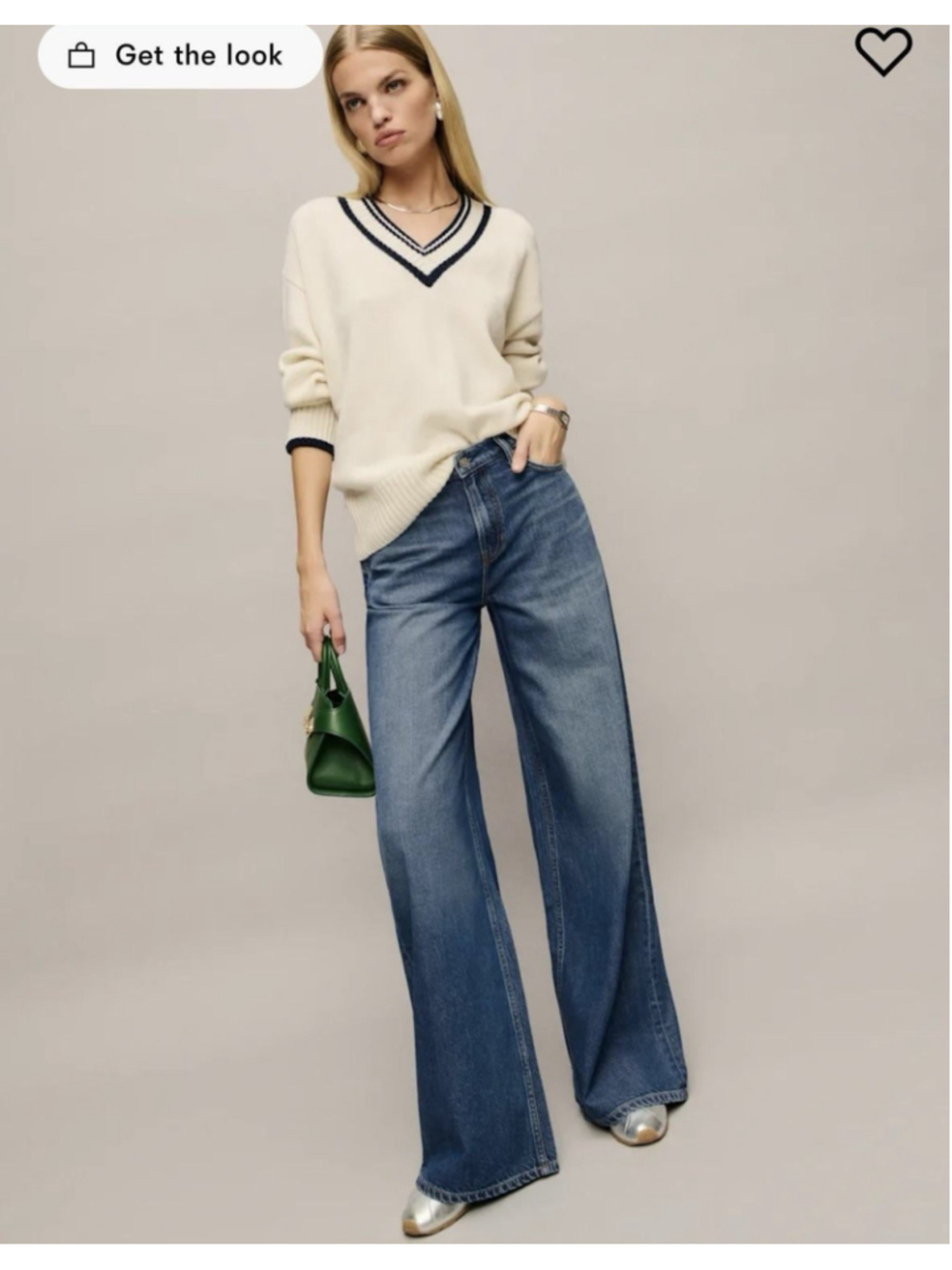 Reformation Rui Lived-in Wide Leg Baggy Jeans Women's 30